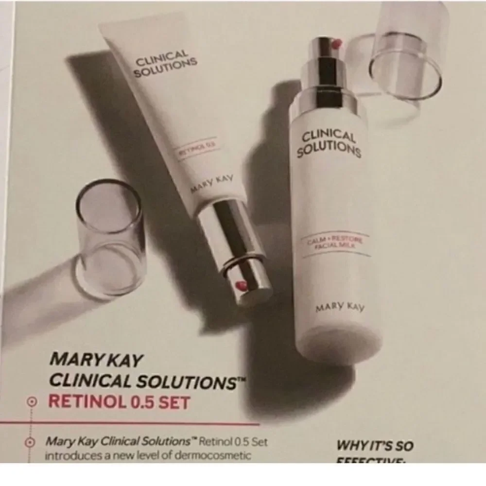 Mary Kay Clinical Solutions Set Retinol .5 and Calm Restore Face Milk New in Box